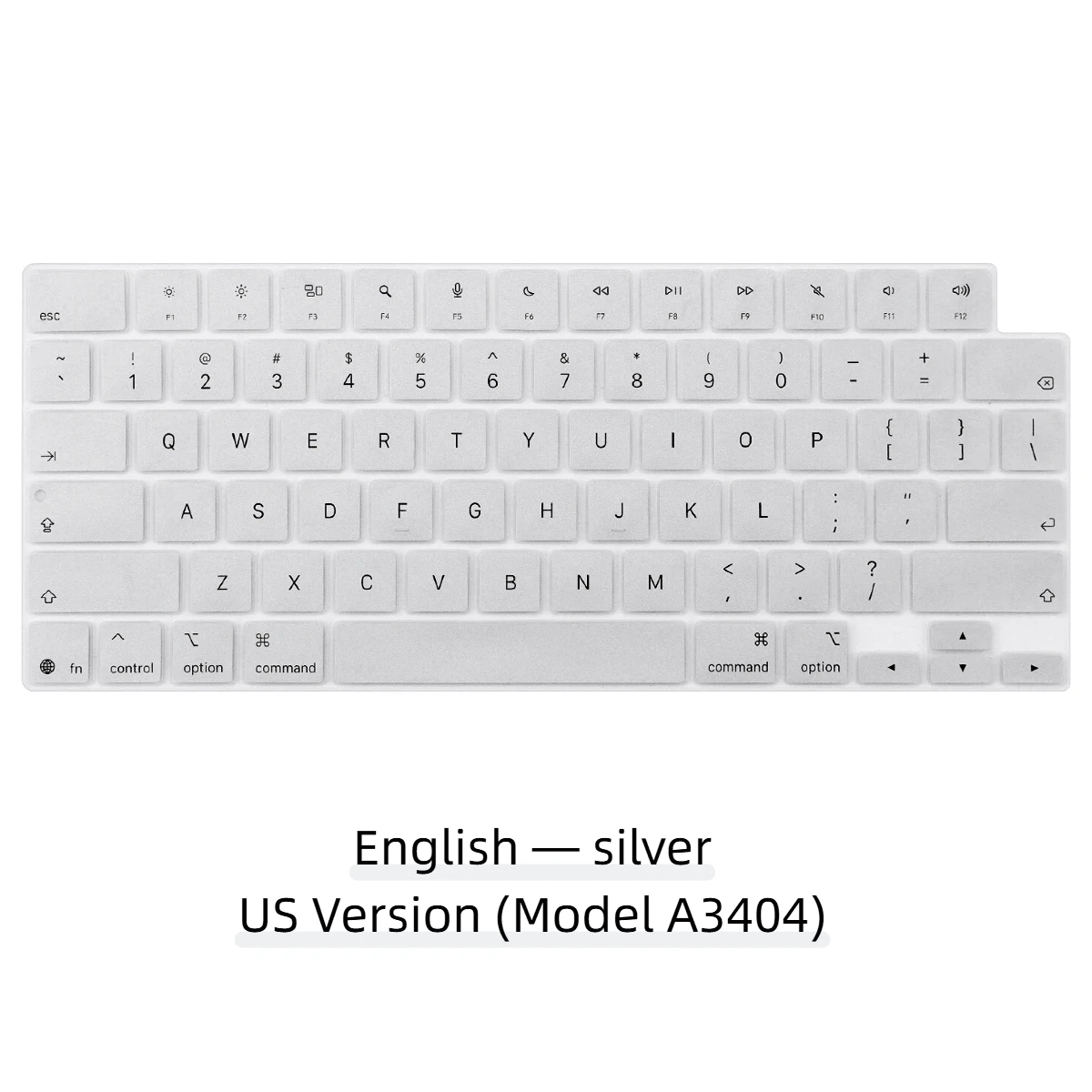 1pc Minimalist Design Silicone Keyboard Cover Skin US For MacBook Neo 13 Inch (A18) Pro 2026 Release Model A3404 256GB With Touch ID | QWERTY English | Anti-Scratch | Soft Protector With 5 Colors Available