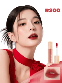 COLORKEY 2入迷你水感柔霧唇釉 唇彩液態唇膏 透明霧面妝效 持久防水防暈染 適合女性與女孩 春夏適用 唇妝套組 新娘婚禮 母親節禮物 - #R300+#O308 - 查看 5