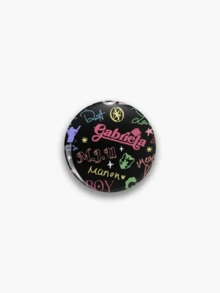 1枚/6枚 4.4厘米/1.73英寸 KATSEYE Katseye Lovers Club 可爱应援棒及会员姓名别针徽章，Y2K 可爱纽扣胸针，可别在衣服、包包、背包上，是送给 KATSEYE 粉丝的完美礼物 - 彩色 - 查看 16