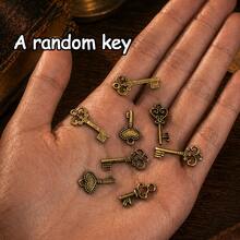 Mini Retro Keychain Set, Antique Key Pendant Ornament, Magical Retro Key Charm, Medieval-Style Creative Dollhouse Decoration, DIY Handmade Decorative Gift. - one-size - View 6