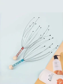 1pc Manual 8-Claw Head Massager, Relieves Stress And Improves Blood Circulation, Suitable For Back-To-School, Christmas, Birthday, New Year Gifts, Random Color - Head Massage Claw - View 6