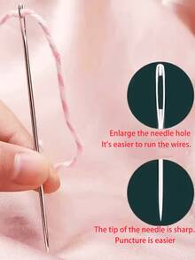 Bộ dụng cụ may vá 34 món - Bao gồm kim, dụng cụ tháo chỉ, đê bảo vệ ngón tay, 3 loại chỉ và kim, bộ dụng cụ sửa chữa may vá nhỏ gọn. - Bộ dụng cụ may vá - Xem 6