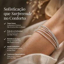 Silver Plated Guitar String Bracelet (SEMI-JEWELRY) - Silver - View 4