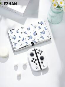 1pc Floral Plant Pattern Protective Case, Compatible With Switch 2 (2025), For Nintendo Switch NS/Switch OLED, Accessories For Switch 2 Console, Storage Bag, Switch Protective Cover, Romantic Gift For Switch Players - Multicolor - View 12
