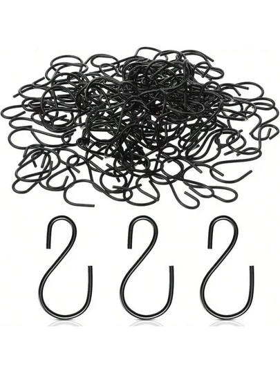 100/80/60/40/20pcs/Set- Mini S Hook Metal Hanging Hooks S Shaped Iron Wire Hook Hanger Mini Ornament Storage Hooks For Ornament Hanging Pot Plant Jewelry Keychain- Versatile Iron Wire Storage Hooks !