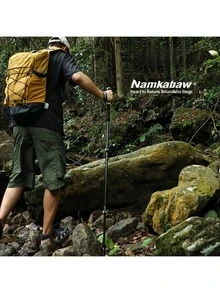 Nordic Style Outdoor Locking Trekking Pole, Durable Adjustable Aluminum Hiking Stick, Unisex Travel Pole, Outdoor Leisure Accessory Equipment Suitable For Hiking, Trekking, Walking, Camping Equipment - Multicolor - View 2