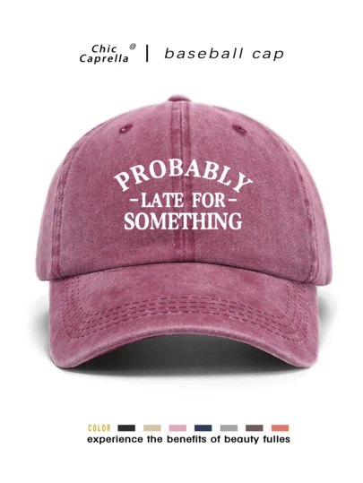 Gorra vintage lavada unisex, adecuada para todas las estaciones de primavera, verano, otoño e invierno, con correa ajustable, adecuada para el Día de San Valentín, bodas, Navidad, temporada escolar, Día del Padre, bodas, carnaval, bodas, suministros de boda de la novia en la playa, fiestas, viajes, maestros, estudiantes, artículos esenciales para vacaciones, juegos deportivos, sombreros de mujer, festivales, campamentos