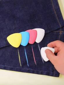 10pcs Mixed Color Garment Tracing Powder Boxes, Sewing Marking Tools, Fabric Marking Chalk, Suitable As Mother's Day Or Valentine's Day Gift For Mom (Random Colors). Note: Fragile Item, May Be Damaged During Transportation But Will Not Affect Usage. If You Have Concerns About This, Please Purchase Cautiously. - Chalk - View 4
