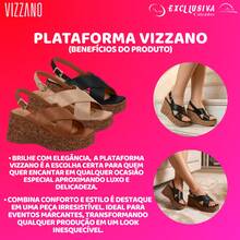 Sandália Feminina Plataforma Vizzano Salto Alto Anabela Ultra Macia e Confortável - Bege - Visão 11