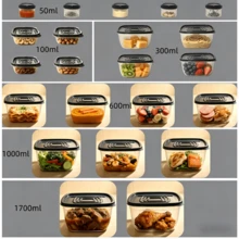 12pcs Minimalist Food Storage Container Set, 6 Microwave- Leak-Proof Lunch Boxes, Practical Gift For Spring - Multicolor - View 11