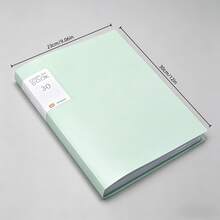1 pièce à pochettes transparentes de format A4 30,5 * 23 cm avec 30 poches, fournitures de bureau, fournitures d'apprentissage, rangement de documents, organisateur de bureau, essentiel pour le bureau et les études - A4 - Voir 3