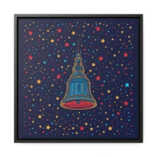 Tranh in trên vải canvas chủ đề Ngày Độc lập Hoa Kỳ (4 tháng 7) - Có hình Chuông Tự do - Món quà mùa hè hiện đại và tranh treo tường yêu nước ấm áp. - A - Xem 4