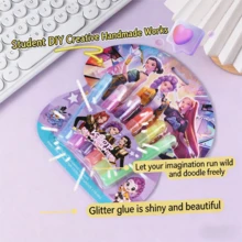 6pcs/Set Korean Style Hunter Series Pastel Highlighter Pens, Cute Anime Slanted Tip Markers, Multi-Color Fluorescent Pens Suitable For School Supplies And Fan Collection - Multicolor - View 6