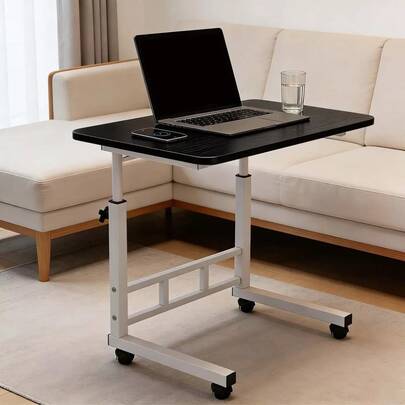 Mesa Multiuso para Notebook com Rodinhas e Ajuste de Altura