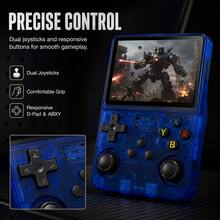 KEELEAD 升級版 R36S 復古掌上遊戲機，配備 3.5 吋經典 IPS 娛樂螢幕、64GB 儲存空間、USB 充電、便攜式遊戲裝置、高品質顯示螢幕、便攜式口袋視訊播放器 - 查看 2