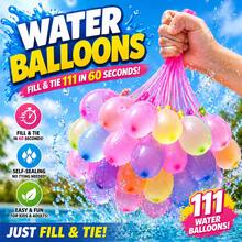 1 Set Rapid-Filling Self-Sealing Water Bomb Balloons, Tropical Colored Summer Fun Toys, Thickened Latex Water Fight Balloons For Outdoor Beach, Pool And Party Gamesing Self-Sealing Water Bomb Balloons, Tropical Colored Summer Fun Toys, Thickened Latex Water Fight Balloons For Outdoor Beach, Pool And Party Games - 彩色 - 查看 1