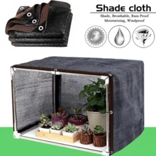 Vải che nắng cho giàn che (2x2m, 2x4m), lưới che nắng, viền có khoen, thích hợp cho nhà kính trồng cây, sân vườn, hiên nhà. - màu đen - Xem 7