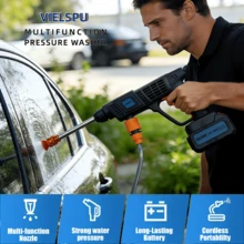 Professional Electric Pressure Washer,2.0 GPM Heavy Duty Power Washer With 4 Nozzles,Foam Cannon,33FT Hose And 500ml Soap Bottle For Home/Cars - US A Type Plug(110-127V) - View 3