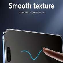 [2-Pack] Matte Privacy Screen Protector Film Compatible With Apple 17/16/15/14/13/12/11 Pro Max Pro Plus X/XS/XS Max, Full Screen Coverage [Non-Glass Material] - Black - View 4