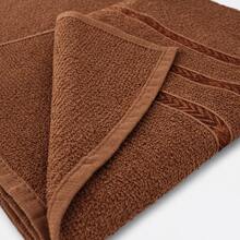 Show Towel Complete 3-Piece Bath Towel Set, 100% Cotton, Soft, High Absorbency, Quick-Drying, Premium - Dark Brown - Coklat Tua - View 3
