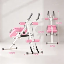 1 pièce Entraîneur abdominal multifonctionnel avec bandes de résistance, équipement d'entraînement de fitness à domicile réglable pour le renforcement des abdominaux et du corps entier - Couleur aléatoire - Voir 8