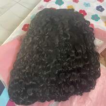 13x6 5*5 13*4 Deep Wave High Definition Lace Wig, Pre-Cut Lace Front Wig, Human Hair Blend, Pre-Plucked Transparent Lace Front Wig, Human Hair Blend, For Women, With Baby Hair, Brazilian Virgin Hair, Soft & Natural, Daily Wear Wig - Natural & Black - View 4