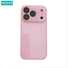 Ốp lưng điện thoại cao cấp màu hồng bóng, chống sốc, bảo vệ ống kính, mặt lưng cứng cáp dành cho iPhone 17/17 Pro/17 Pro Max. - Màu Hồng baby - Xem 8