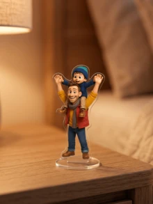Figur Akrilik 3D Kustom untuk Hari Ayah, Bingkai Foto, Hadiah Ulang Tahun, Hadiah Ulang Tahun Pernikahan, Dekorasi Rumah, Koleksi, Lucu, Ulang Tahun Pernikahan, Kenang-kenangan Wisuda, Hadiah Hari Ibu & Hari Ayah, Dekorasi Pernikahan, Hadiah yang Berkesan, Hadiah Unik, Hadiah Kenang-kenangan - MultiWarna - View 3