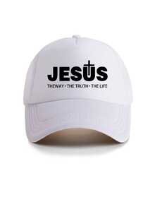 Mũ lưỡi trai lưới Jesus" Washed, mũ unisex có thể điều chỉnh phù hợp cho mọi mùa - Một kích thước phù hợp với tất cả - Xem 5