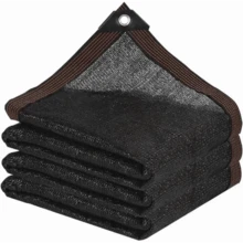 Vải che nắng cho giàn che (2x2m, 2x4m), lưới che nắng, viền có khoen, thích hợp cho nhà kính trồng cây, sân vườn, hiên nhà. - màu đen - Xem 8