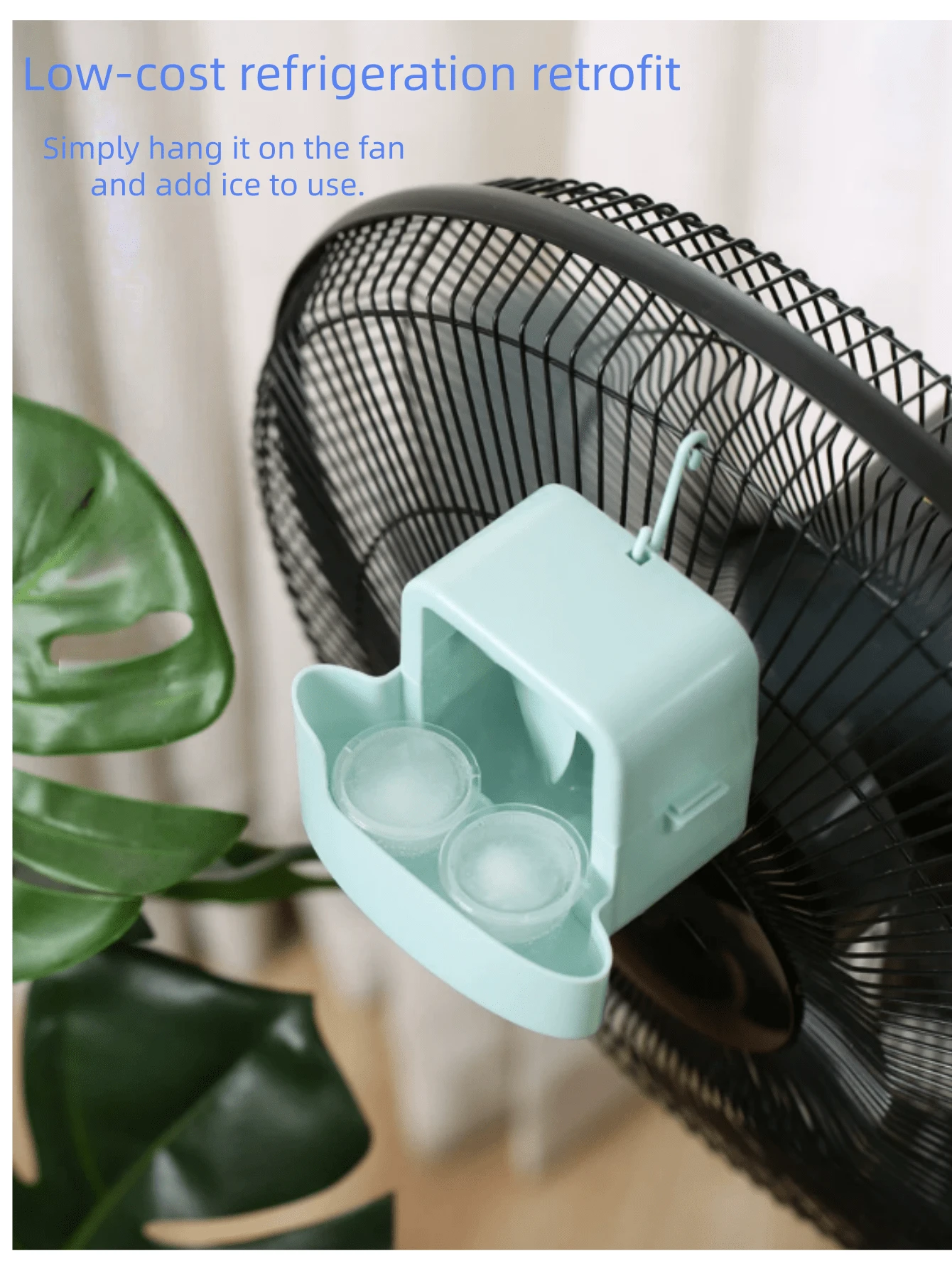 Quạt điện làm mát, hộp đựng nước đá, máy tạo độ ẩm, quạt gia dụng tự động làm mát.