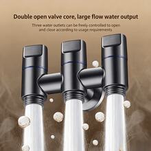3-In-1 Balcony Mop Sink Faucet With Spray Gun, Bathroom Toilet Cleaning High Pressure Water Gun - Multicolor - View 2