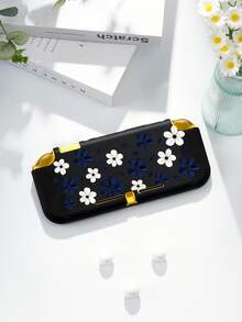 1pc Deep Blue & White Floral Pattern Protective Case/Cover, Compatible With Switch2 (2025), Switch NS, Switch OLED, Switch Lite, Accessories For Switch 2nd Gen/Switch, Full Set Including Storage Bag, Game Card Case, Best Gift For Switch Players - Multicolor - View 16