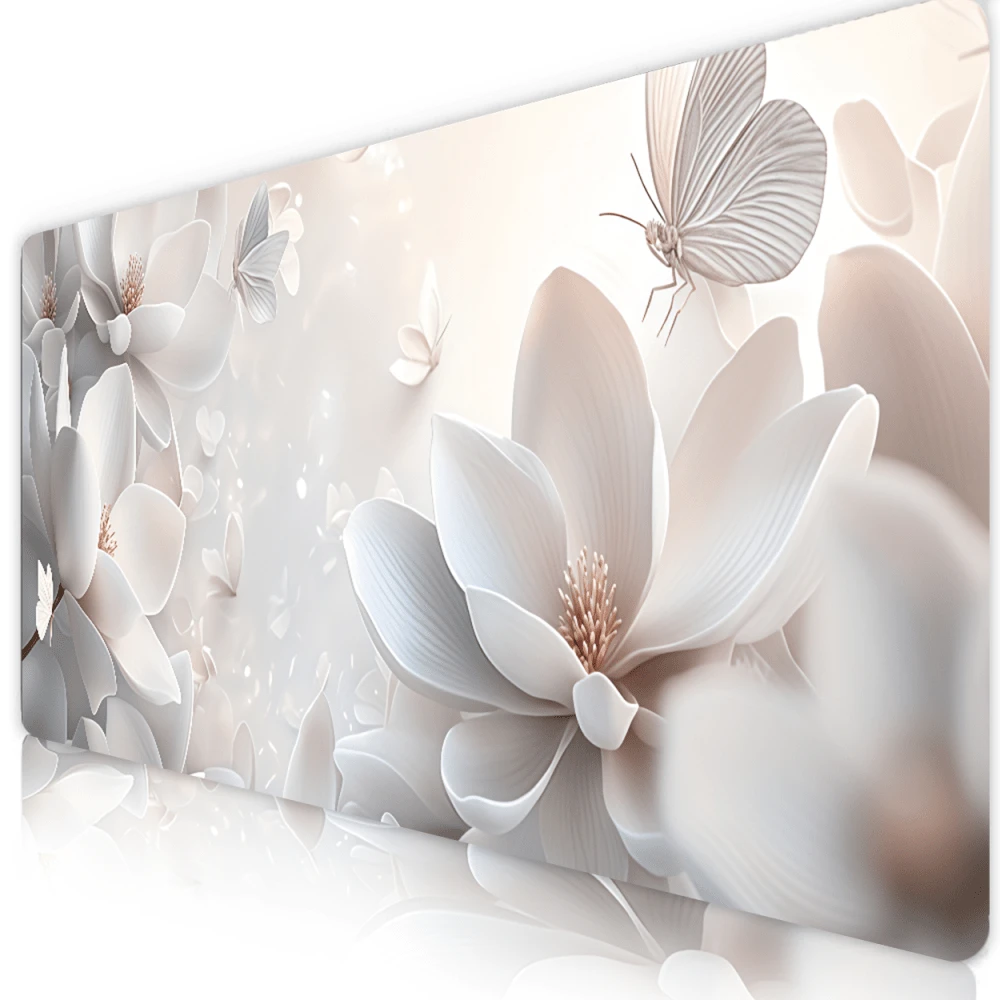 Extra Large Sunflower Mouse Pad, Gaming Desk Mat, Big Keyboard Pad, Washable, Rubber Non-Slip Bottom, Locked Edge Design, Gift Mouse Pad, Desktop Protector, Study Desk Mat, Multiple Sizes Available, Computer Keyboard Pad, Laptop Pad - C - View 1