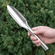 1pc Stainless Steel Pointed Garden Trowel, 12.2 Inches/31cm Long, Gardening Tool For Digging Vegetables, Loosening Soil, Planting Flowers, Small Cultivator Weeding Tool For Home And Garden Use - Gardening Shovel - View 4