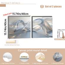 Tranh sơn dầu trừu tượng gradient hiện đại (1/2 bức), thích hợp trang trí trong nhà/ngoài trời ở phòng khách, phòng ngủ và phòng ăn - Thiết kế tối giản đương đại, trang trí tối giản và chất liệu mịn màng, tranh nghệ thuật phòng khách, tranh trừu tượng, tranh canvas, tranh phong cách cô gái, tranh trích dẫn truyền cảm hứng, trang trí nhà cửa, tranh canvas treo tường - A - Xem 15