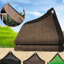 1 Outdoor Sunshade Net Curtains, Sunshade Net And Eyelets, Highly Resistant To Tearing, Easy To Install, For Balconies, Patios, Swimming Pools, Rooftops, Carports, Plants, Dog Houses, Providing Excellent Sun Protection, Shading And Privacy Insulation - Multicolor - View 1