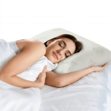 Made In Turkey - Aloe Vera Pillow 50x70 Cm – 100% Polyester Filling, Hypoallergenic & Breathable Sleep Pillow - White - View 6