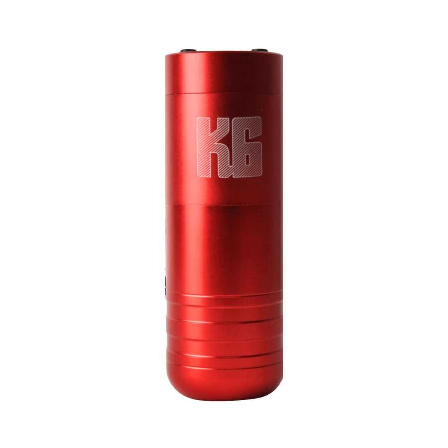 Máquina inalámbrica PARA TATUAR tipo pen corta, con batería incluída y cargador tipo C. - Rojo - Ver 1