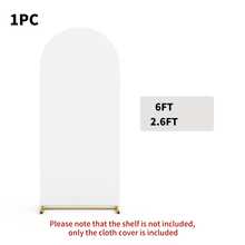White Arch Backdrop Cloth 5ft/6ft/6.6ft/7.2ft Wedding Arch Cover, Double-Sided Elastic Fabric Fitted Arch Backdrop Cover, Suitable For Backdrop Stand, Birthday Party Wedding, Frame Not Included, Fabric Backdrop Only - View 12