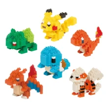 Bộ lắp ráp Nanoblock - Pokémon - Pikachu, Eevee, Squirtle, Gengar, Bulbasaur, Snorlax, Charizard, Mewtwo, Charmander - Bộ lắp ráp Pokémon - Nhiều màu - Xem 3