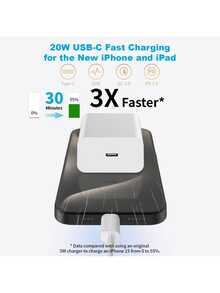 20W USB-C PD 快充套装：20W USB-C 电源适配器 + 100cm 高速 Type-C 转 Lightning 数据线，支持超快充电，兼容 14/13/12/11/XS/XR - 美規A型插(110-127V) - 查看 3