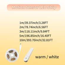 Motion Sensor LED Strip, USB Or 4*AAA Battery Powered (Batteries Not Included), 2 Modes: Always-On / Auto Motion, Adjustable Delay For Stairs & Closets - Motion Sensor LED Strip - View 9