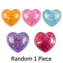 1pc Glowing Heart-Shaped Squishy Toy: Shiny Transparent Heart-Shaped Squishy Toy, Soft Slow Rising, Suitable For Children And Adults, Great For Desktop Games And Stress Relief. - NNL10 - View 11