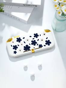 1pc Deep Blue & White Floral Pattern Protective Case/Cover, Compatible With Switch2 (2025), Switch NS, Switch OLED, Switch Lite, Accessories For Switch 2nd Gen/Switch, Full Set Including Storage Bag, Game Card Case, Best Gift For Switch Players - Multicolor - View 15