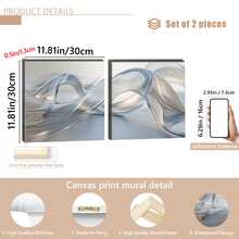 Tranh sơn dầu trừu tượng gradient hiện đại (1/2 bức), thích hợp trang trí trong nhà/ngoài trời ở phòng khách, phòng ngủ và phòng ăn - Thiết kế tối giản đương đại, trang trí tối giản và chất liệu mịn màng, tranh nghệ thuật phòng khách, tranh trừu tượng, tranh canvas, tranh phong cách cô gái, tranh trích dẫn truyền cảm hứng, trang trí nhà cửa, tranh canvas treo tường - A - Xem 12