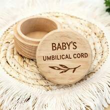 Baby Hair Keepsake Box with Leaf Design Newborn Essentials Baby Shower Gift Baby Accessories Baby Supplies 1pc Precious Memory Wooden Umbilical Cord Collection Box Perfect Gift For New Parents Easy To Use Portable Umbilical Cord Collection Ideal Gift For First-Time Parents - Multicolor - View 1