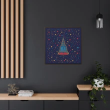Tranh in trên vải canvas chủ đề Ngày Độc lập Hoa Kỳ (4 tháng 7) - Có hình Chuông Tự do - Món quà mùa hè hiện đại và tranh treo tường yêu nước ấm áp. - A - Xem 2