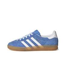 Giày thể thao cổ thấp adidas Originals GAZELLE INDOOR bằng da lộn, unisex, màu xanh dương, trắng, nâu. - Màu xanh lam - Xem 17