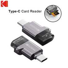 Kodak 柯达Micro SD读卡器，Type-C转SD/Micro SD存储卡读卡器，适用于笔记本电脑配件，SD卡适配器，二合一USB3.0，支持高达2TB的存储卡 - 查看 3
